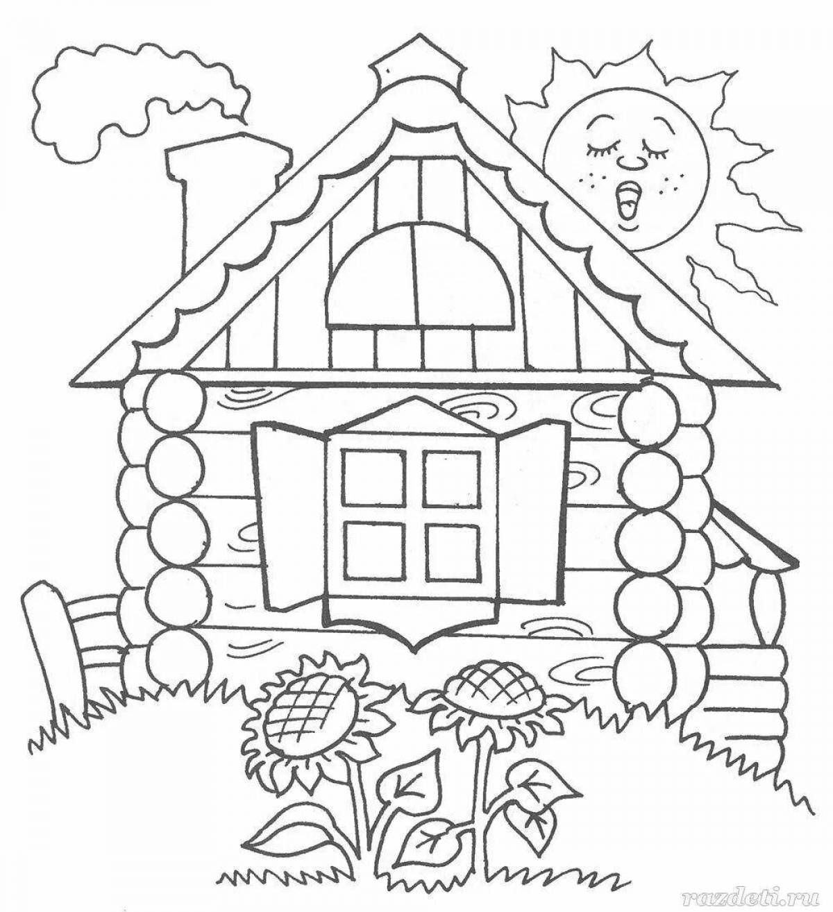 Coloring dream country house