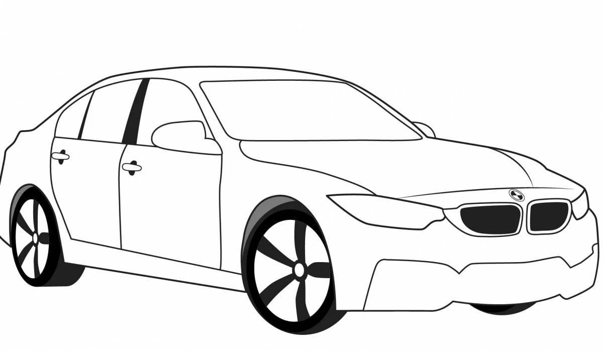 Bmw m5 awesome coloring book
