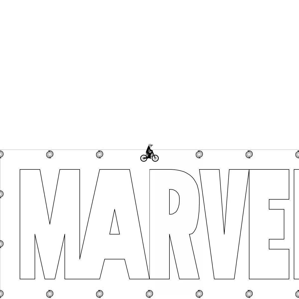 Marvel logo bright coloring