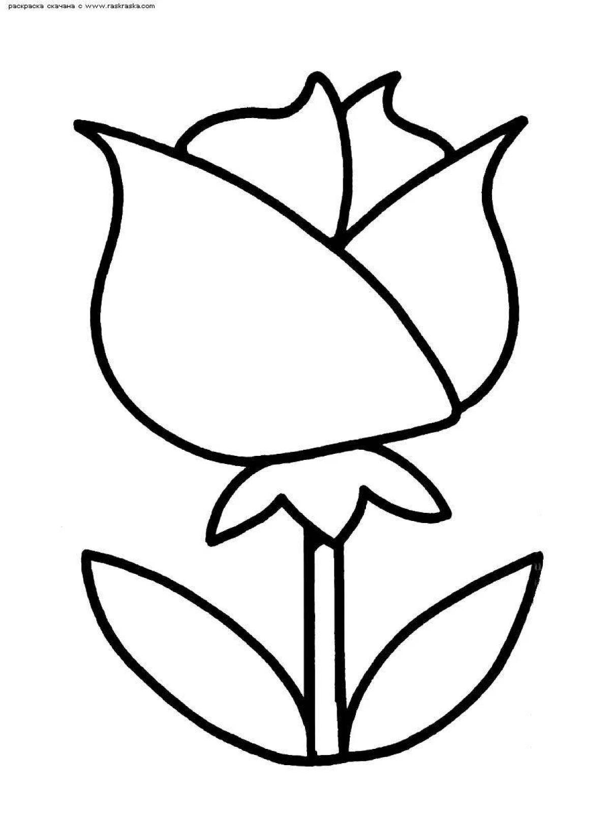 Fun simple drawing coloring page