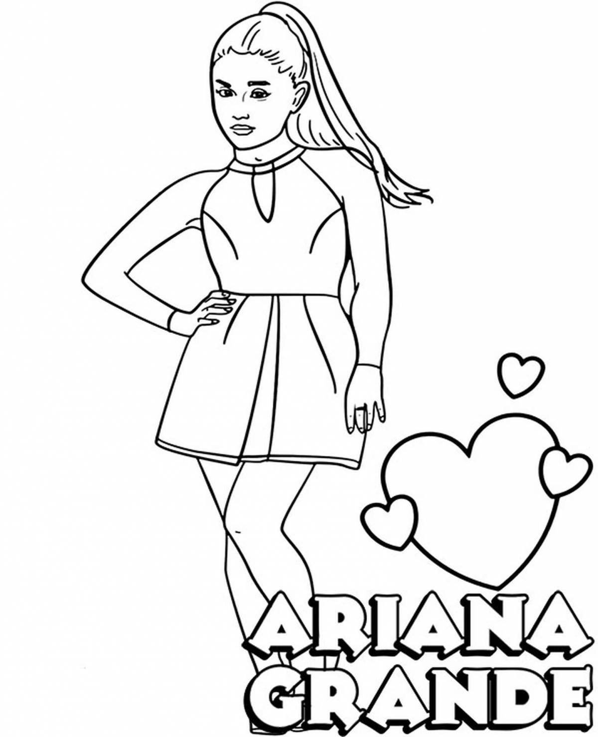 Ariana Grande's funny coloring book