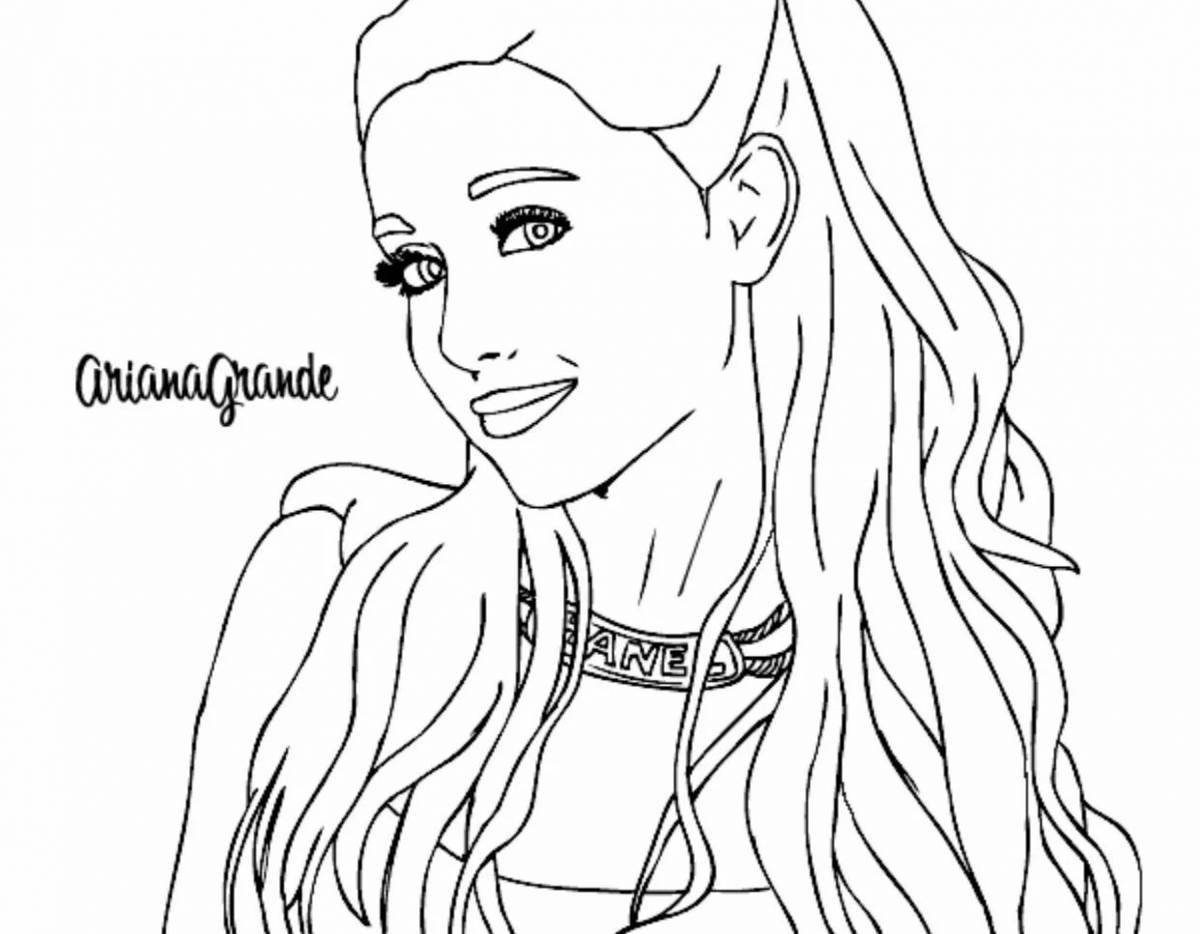 Ariana grande art coloring