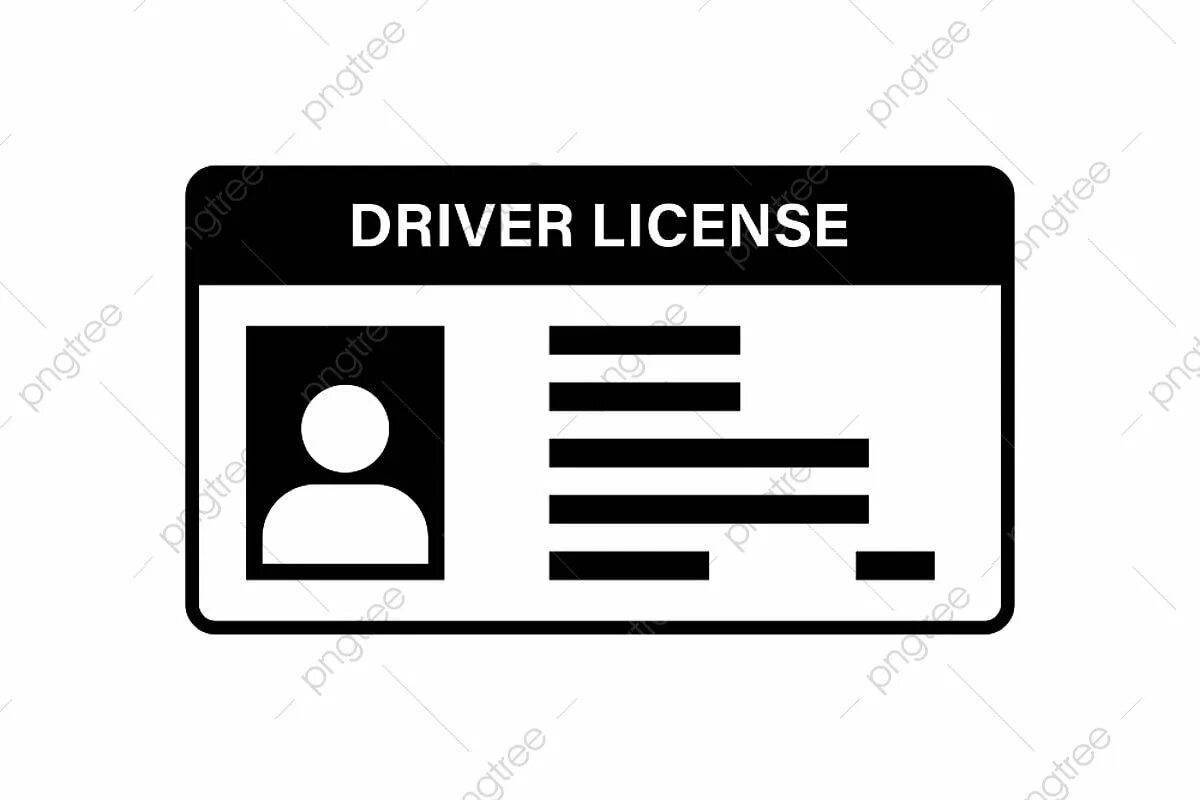 Exciting driving license coloring page