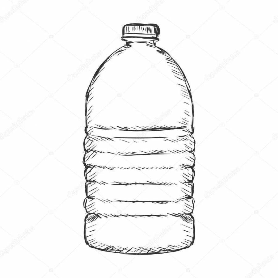 Бутылка воды скетч