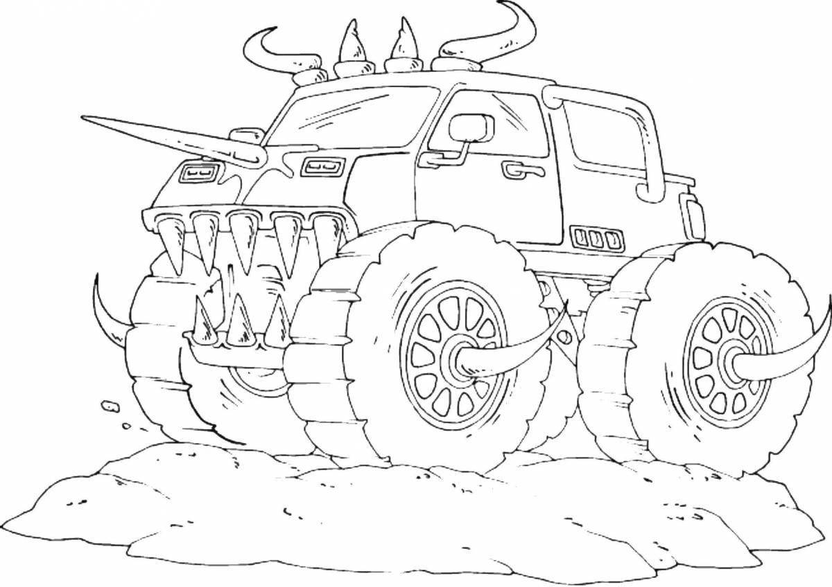 Coloring page majestic big car