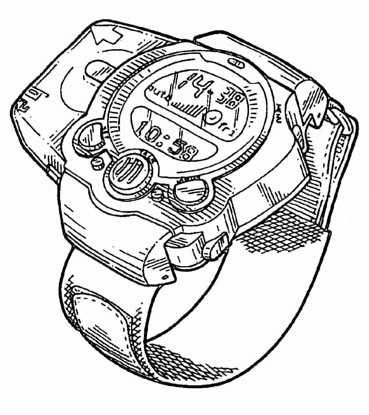 Coloring bright smart watch
