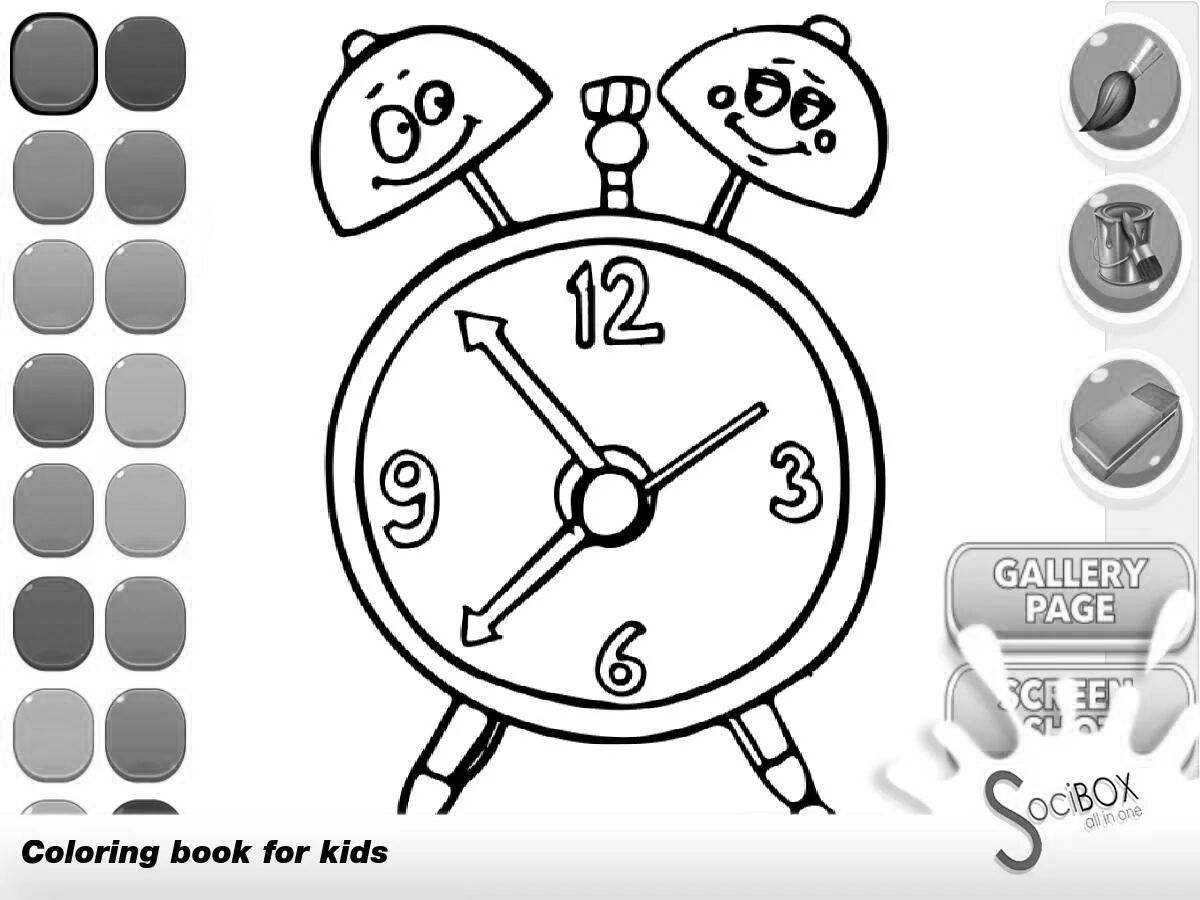 Раскраска Наручные часы | Раскраски для детей печать онлайн