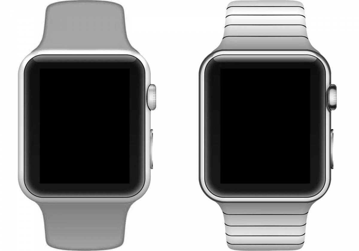 Fascinating smart watch coloring page