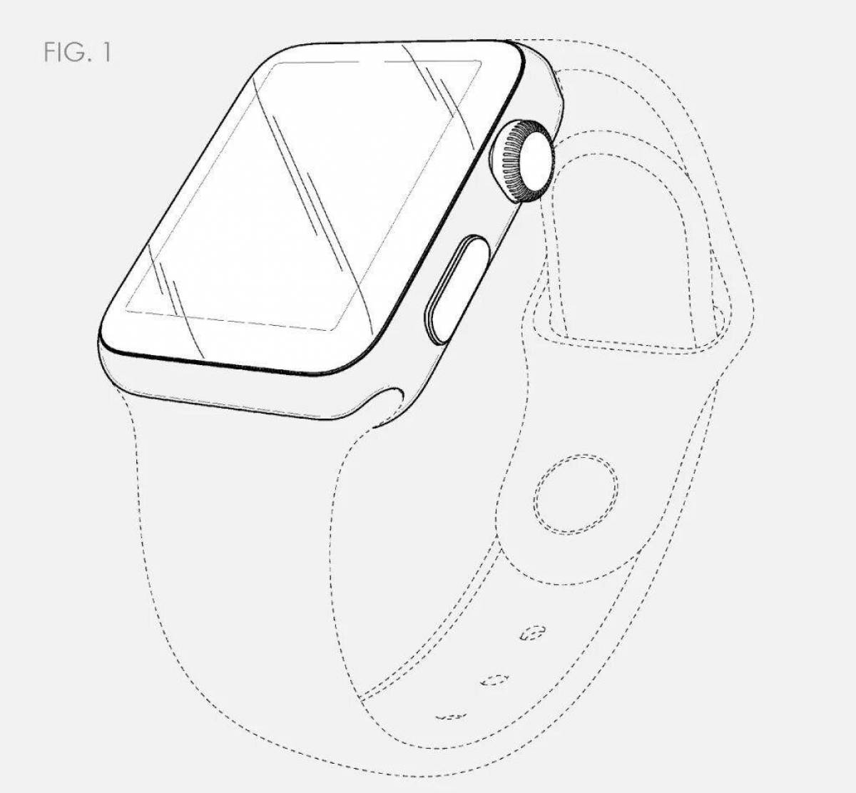 Innovative smartwatch coloring pages