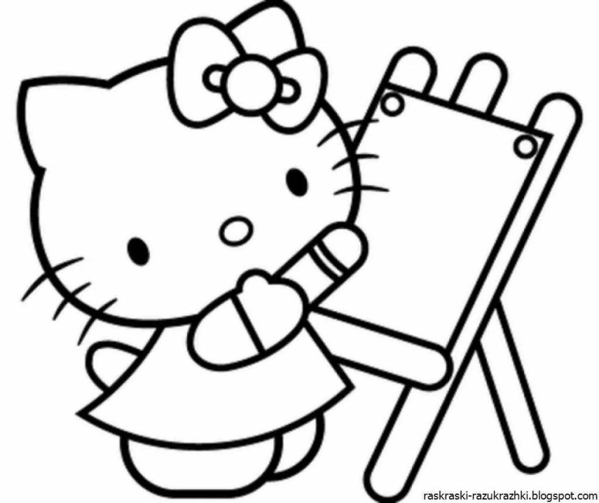 Coloring kitty cat