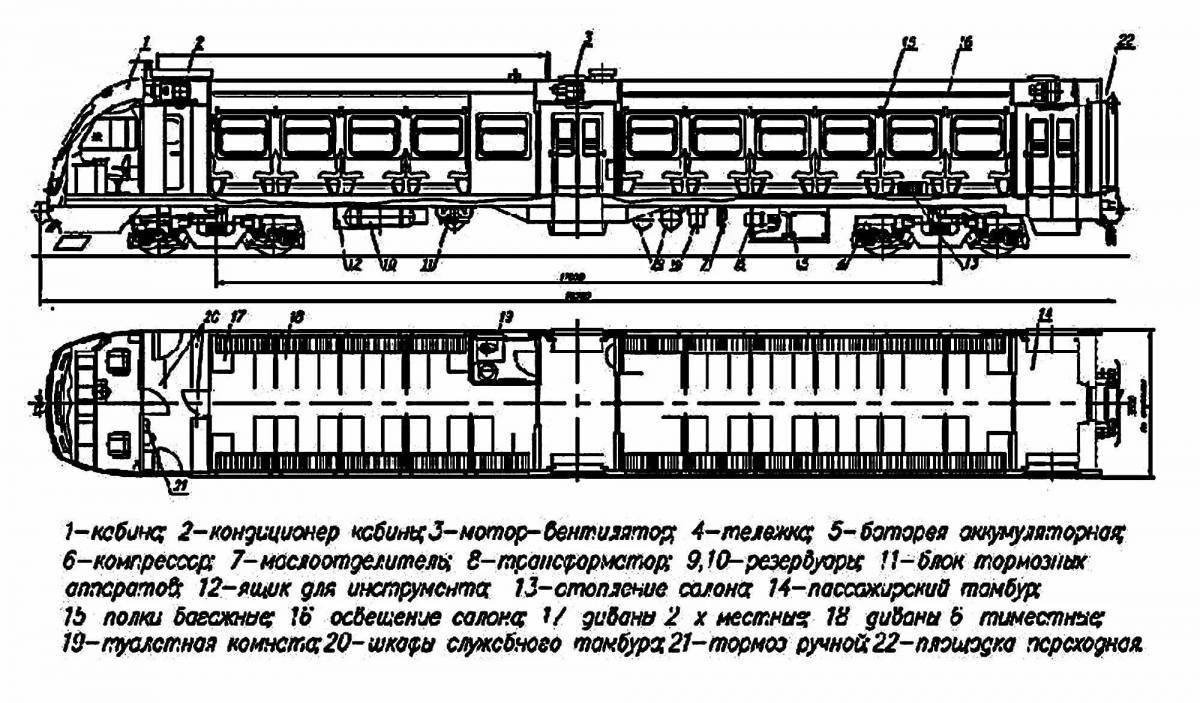 Веселый поезд ed4m раскраска