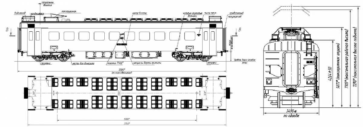 Потрясающая страница раскраски поезда ed4m