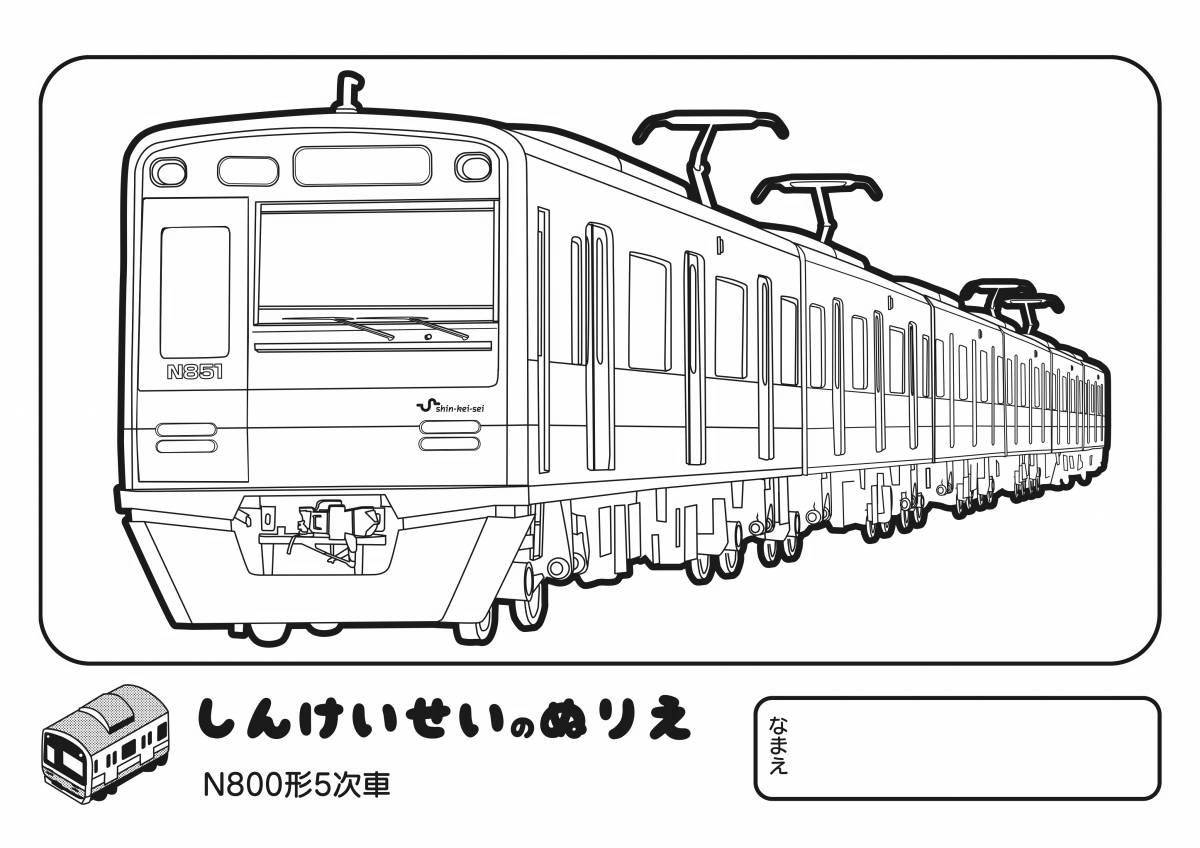 Wonderful ed4m train coloring page