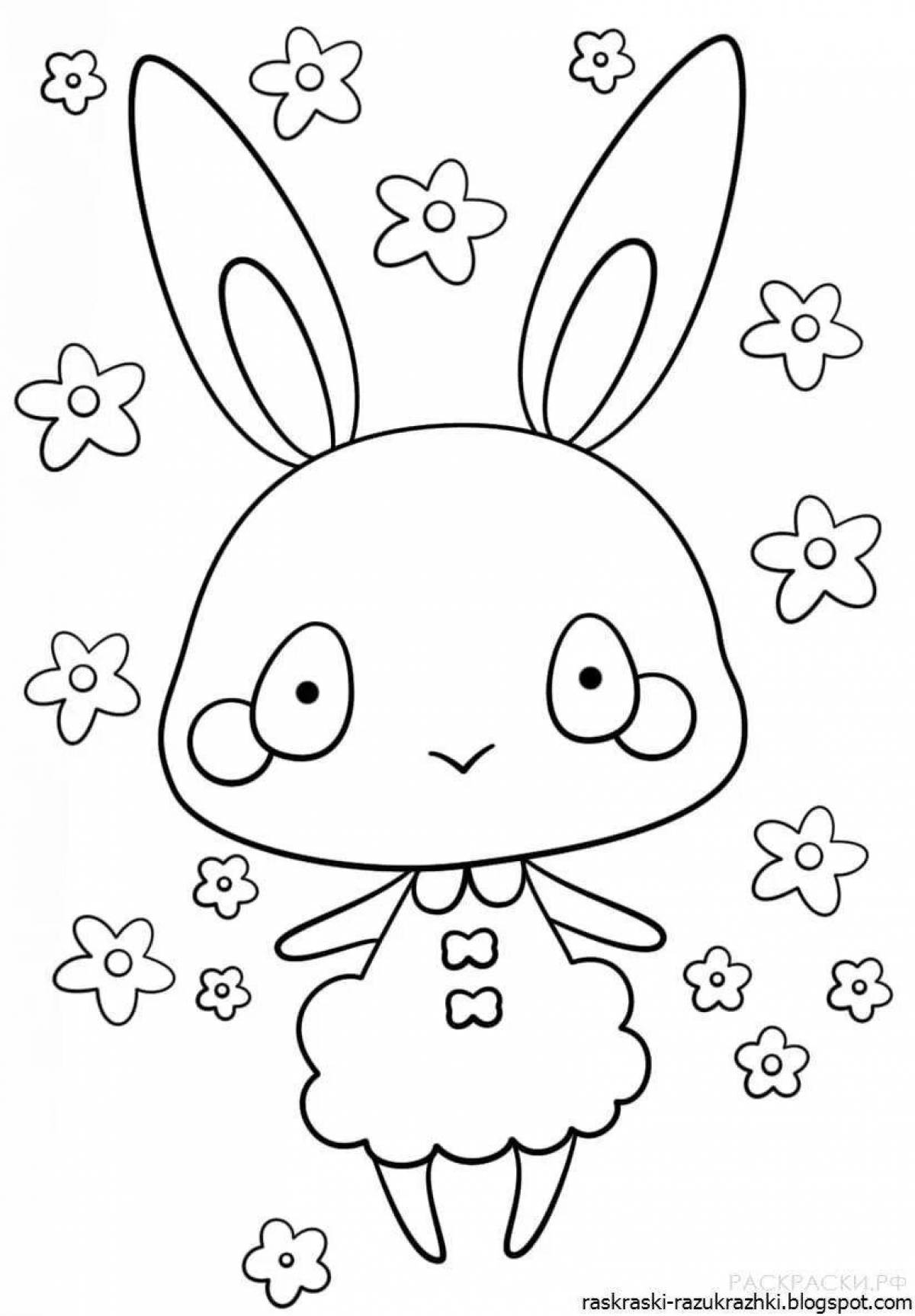 Violent coloring bunny girl