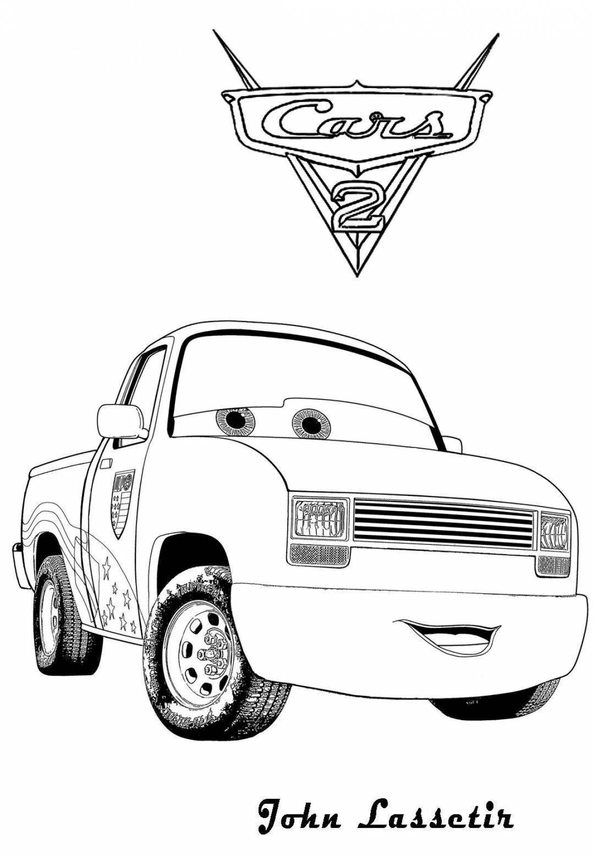 Fancy king cars coloring pages
