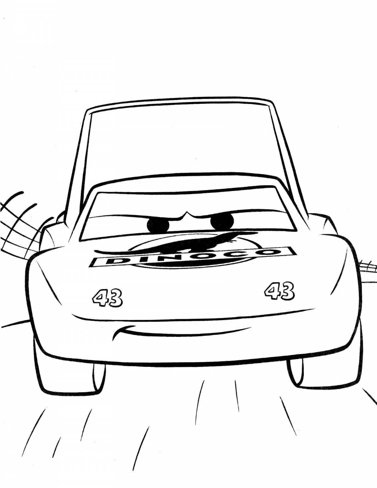 Luxury king cars coloring pages