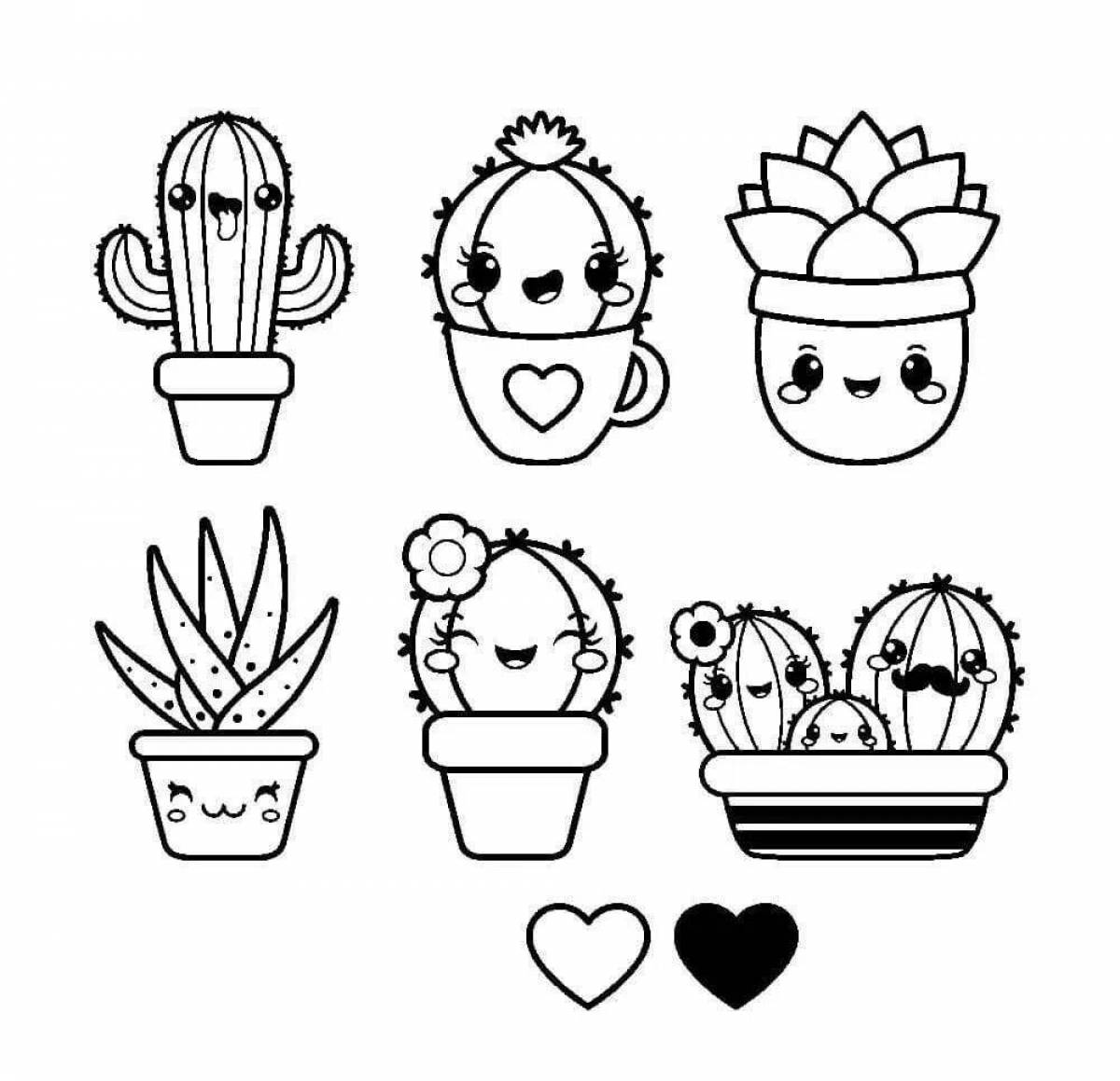 Live kawaii food coloring page