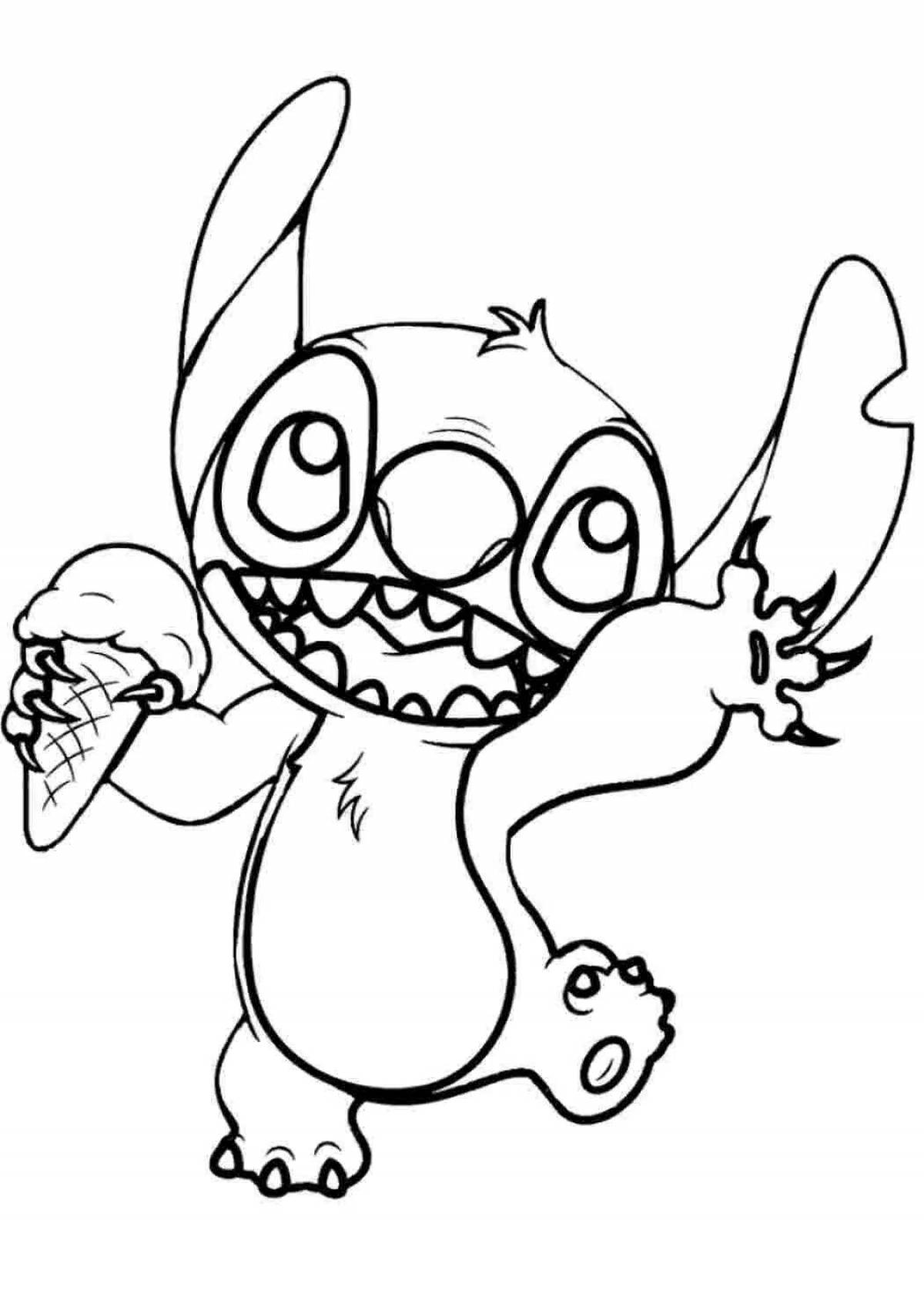 Vibrant stitch coloring book