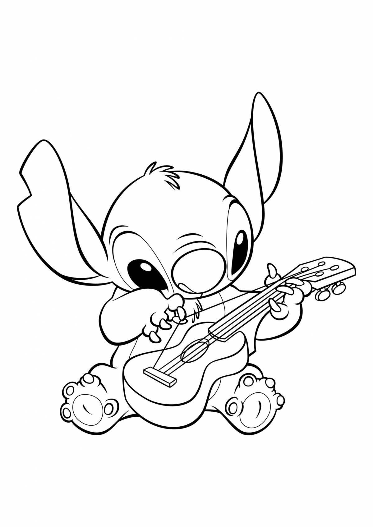 Magic coloring stitch for drawing