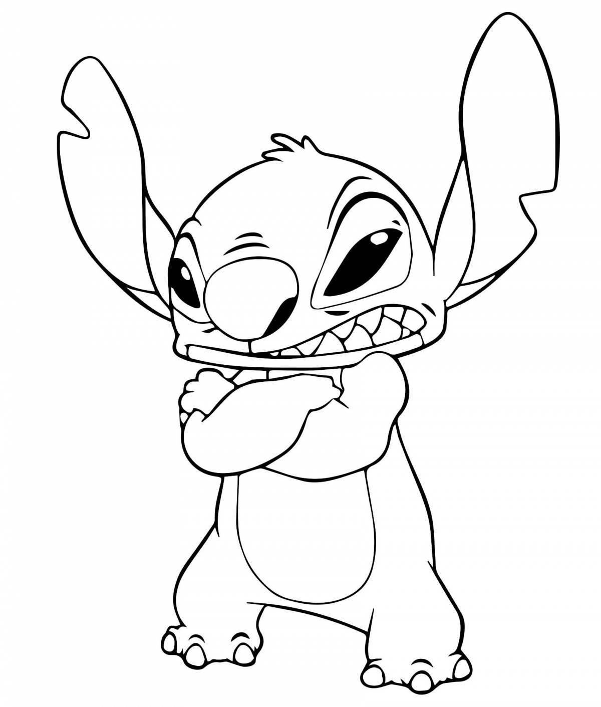 Dazzling coloring line for drawing