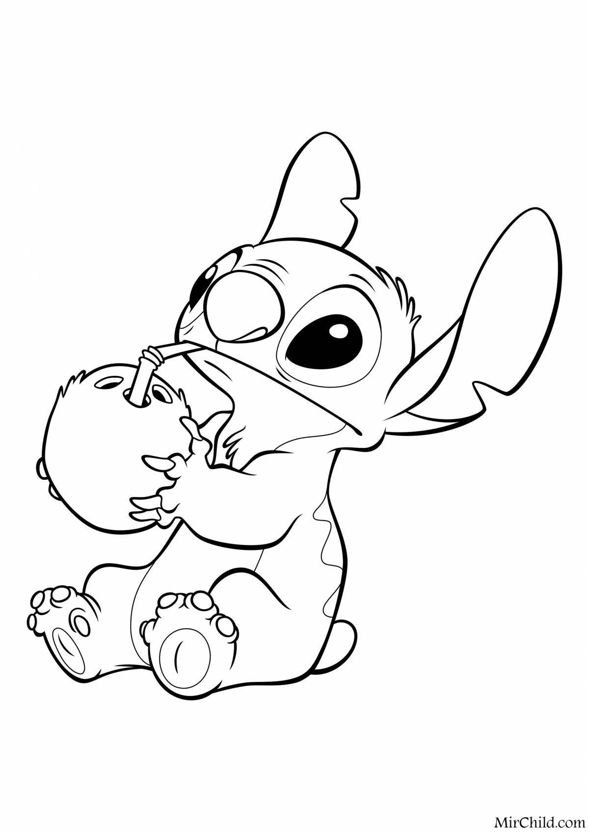 Awesome stitch coloring book