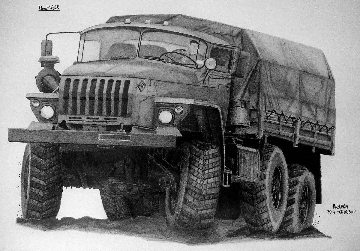 Ural military coloring page