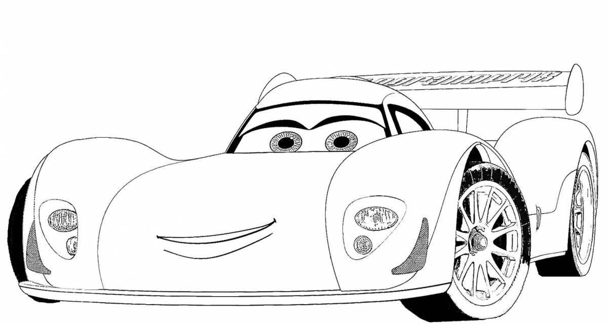 Grand Willy car coloring page