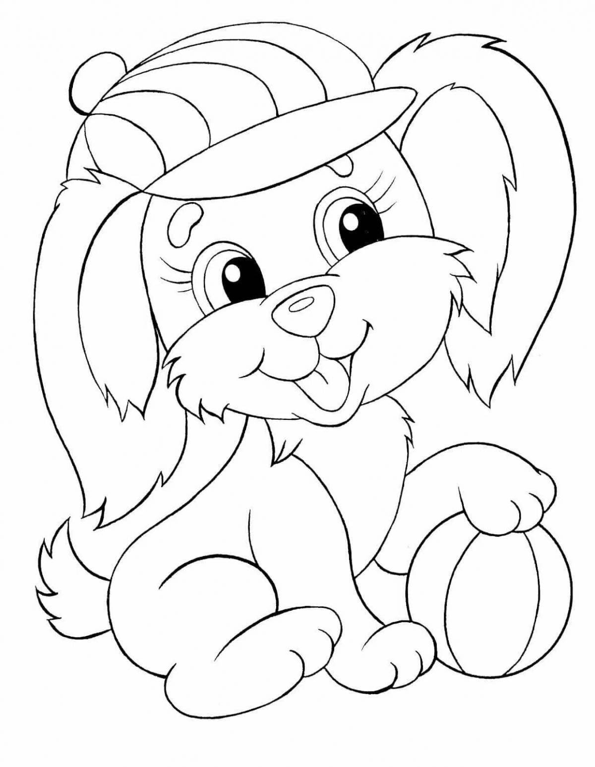 Bold coloring page format