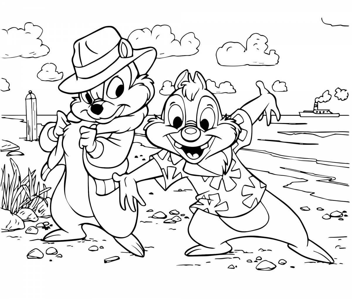 Sparkling coloring page format