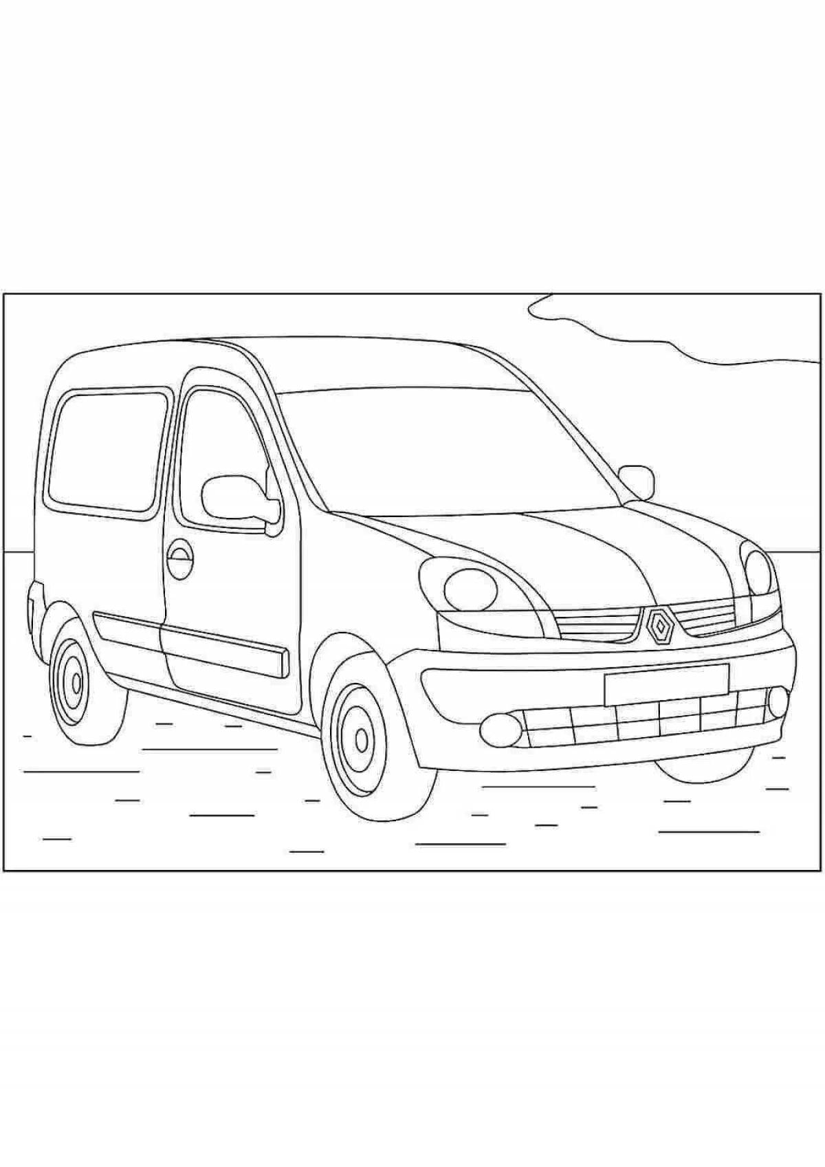 Coloring page amazing renault car