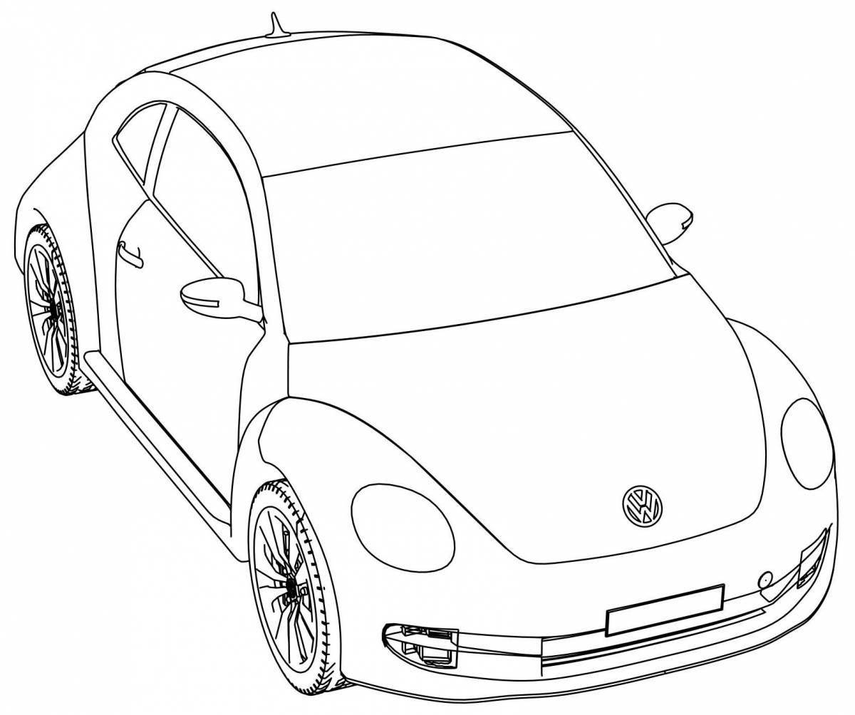 Volkswagen fashion coloring page