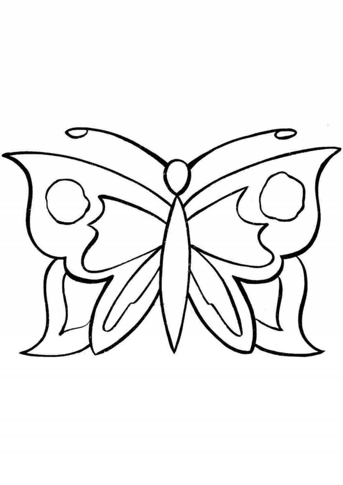 Legacy butterfly glitter coloring book
