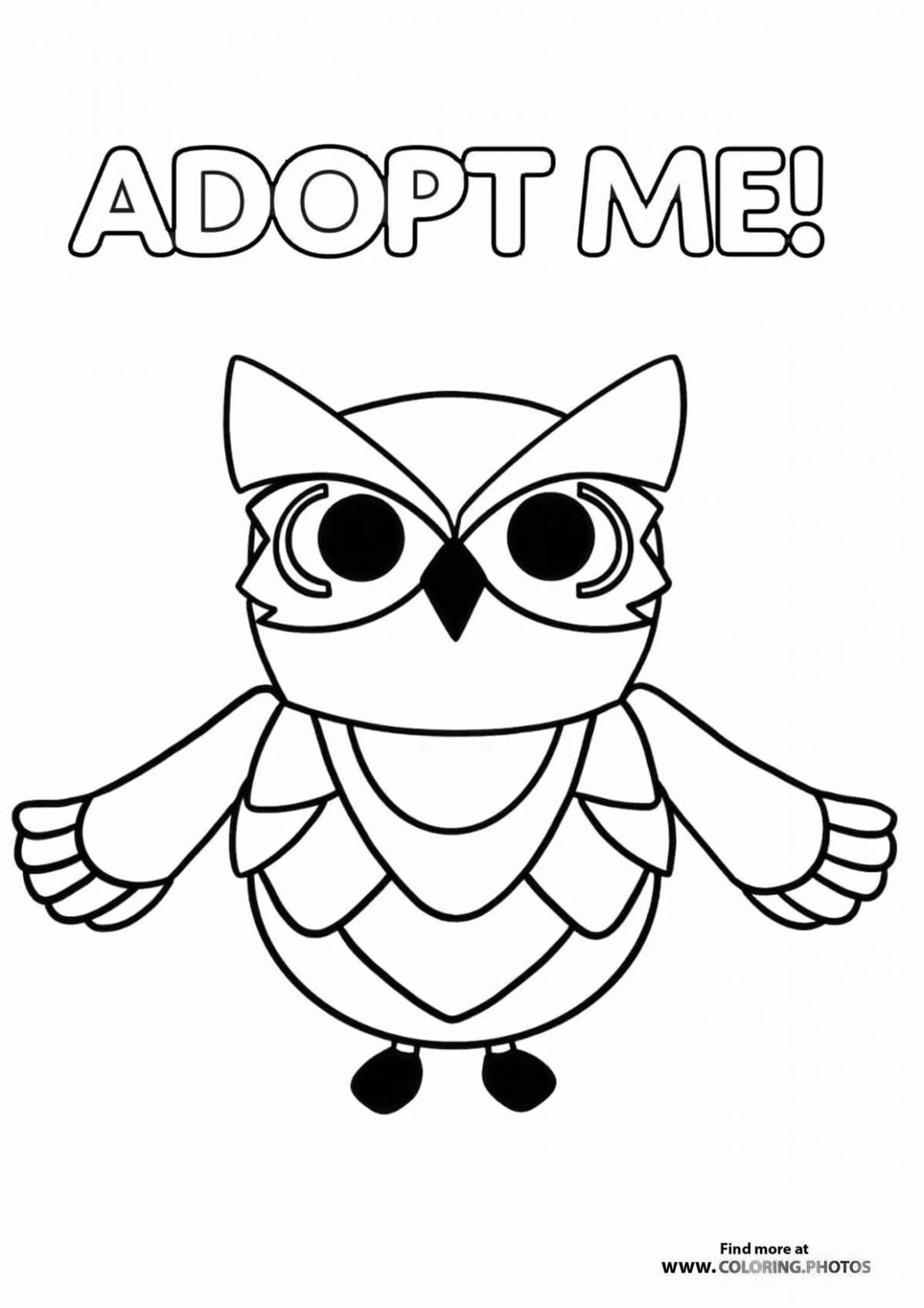 Animated roblox animal coloring page