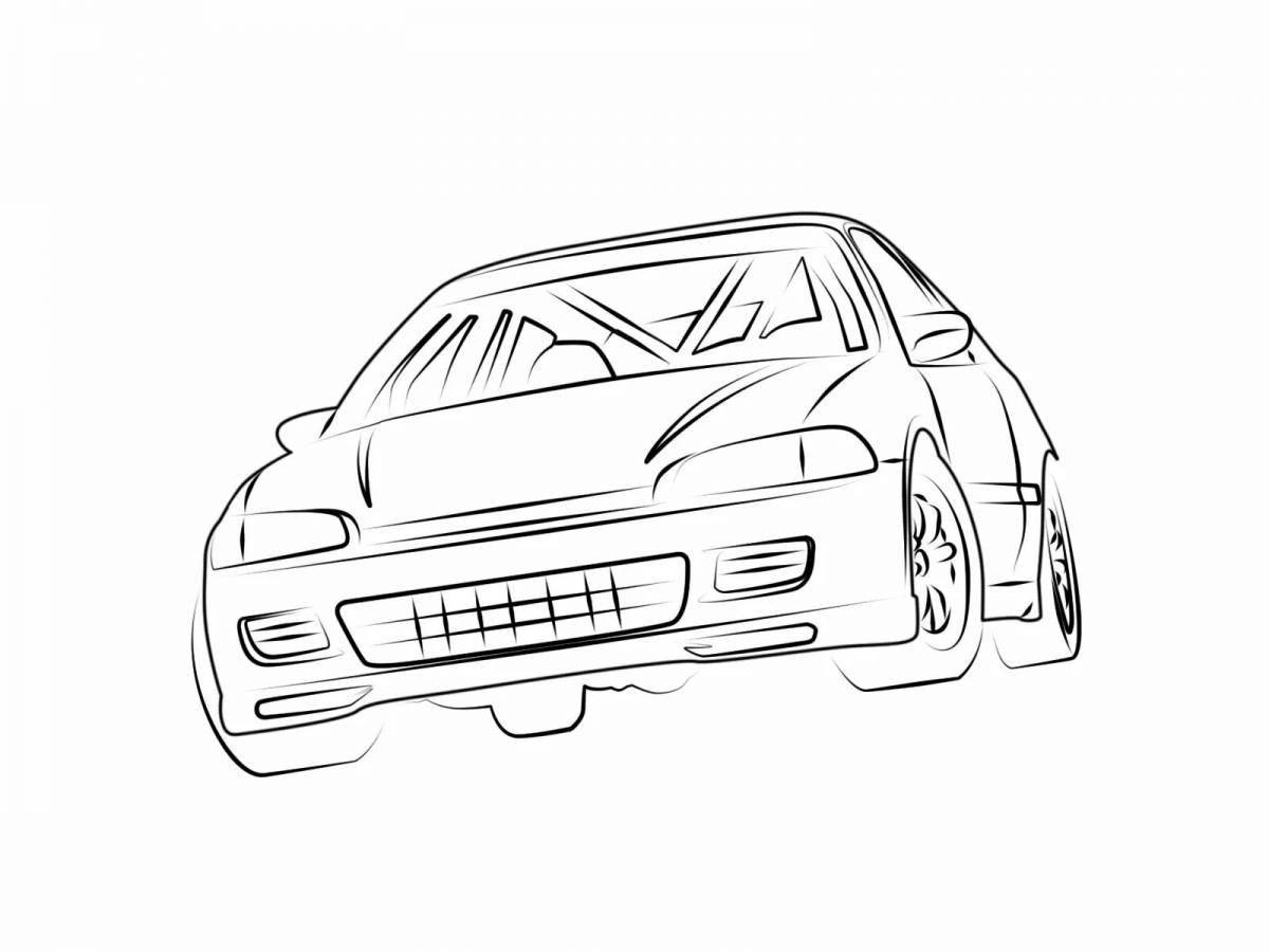 Coloring amazing cars jdm