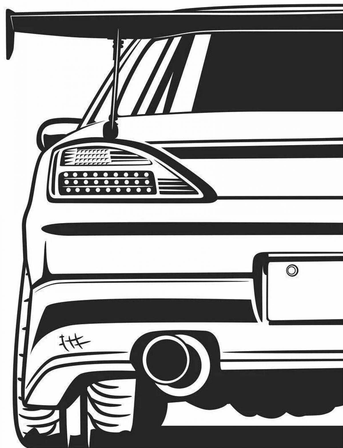 Colouring jdm dazzling cars
