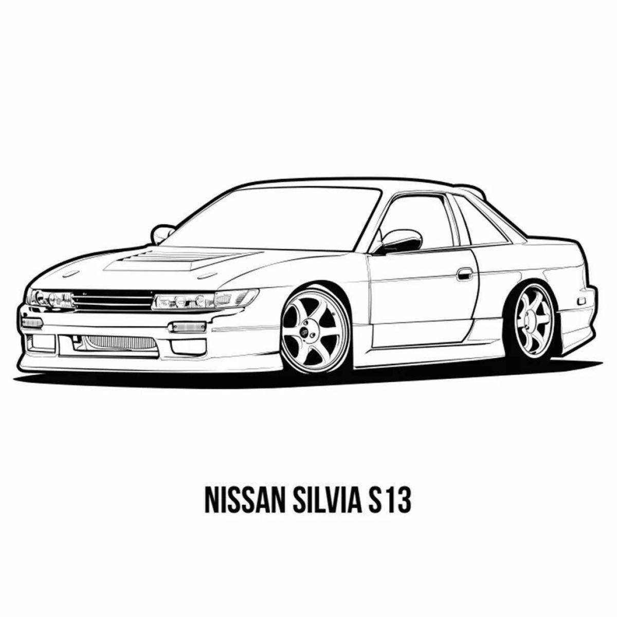 Amazing machine jdm coloring book