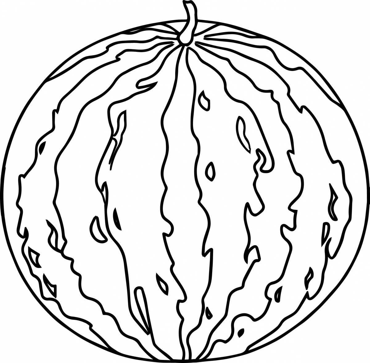 Анимированный рисунок арбуза