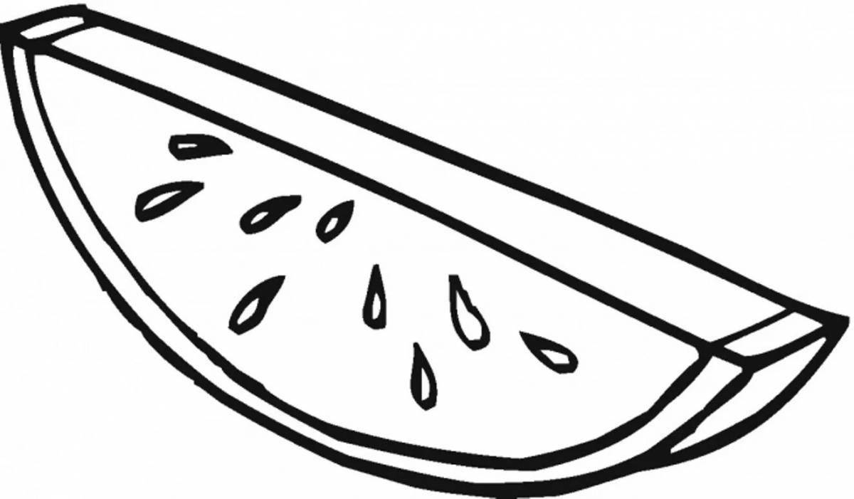 Поразительный рисунок арбуза