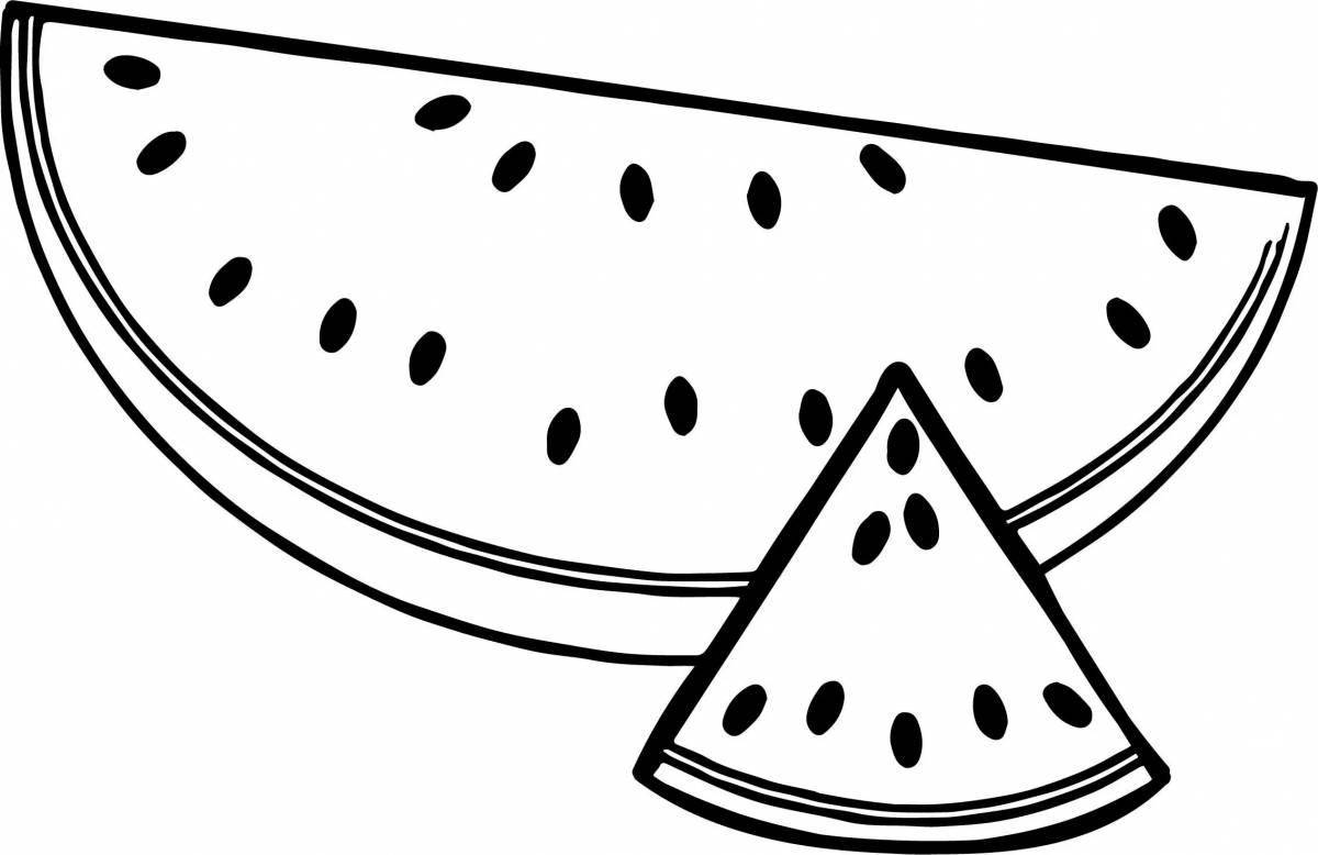 Заманчивый рисунок арбуза