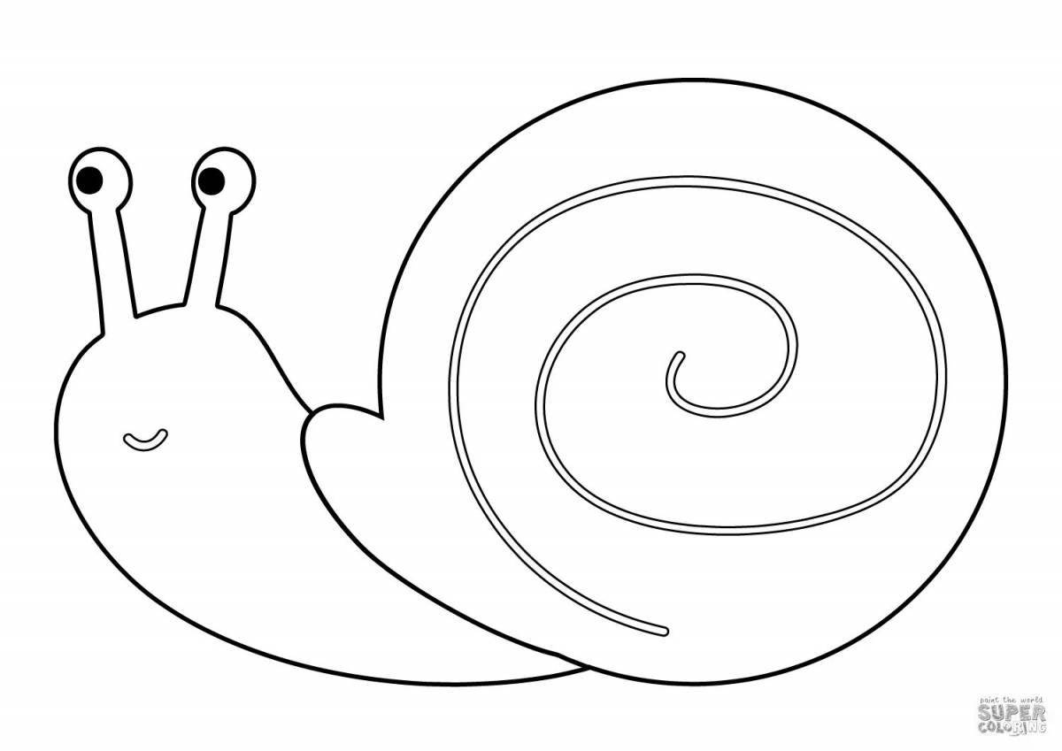 Great coloring snail