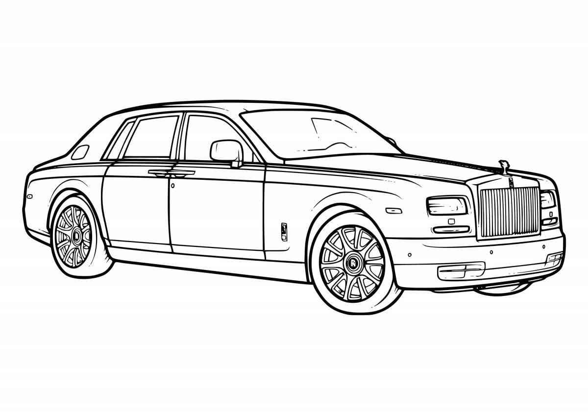 Maybach royal car coloring page