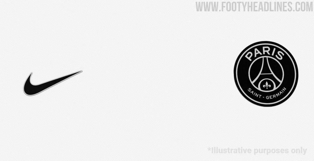 Раскраска «сияющая эмблема псж»