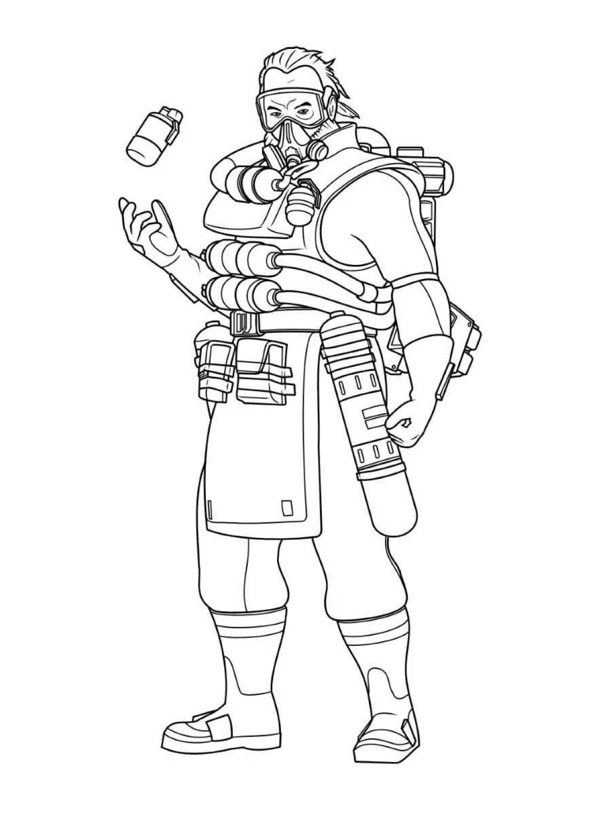 Colourful legends coloring book