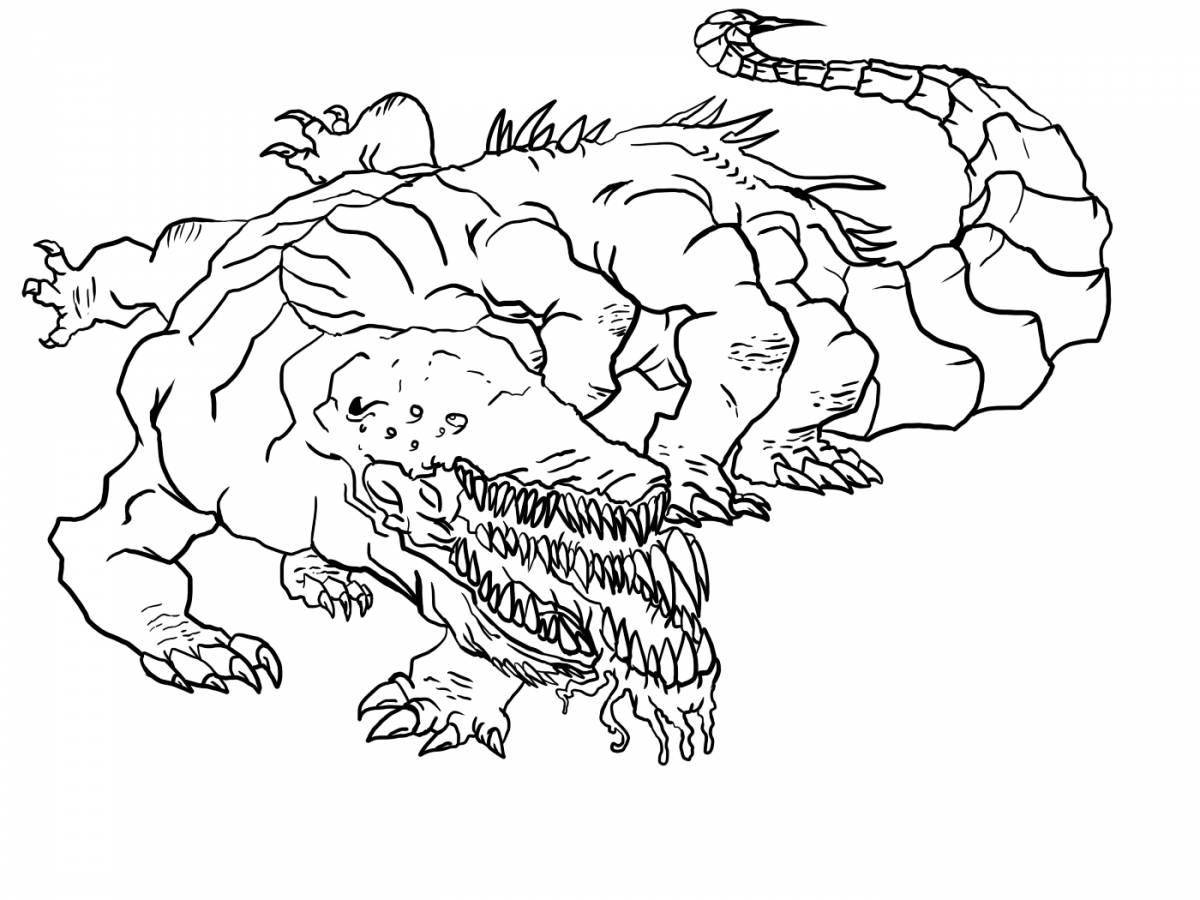 Colorful henderson monsters coloring page