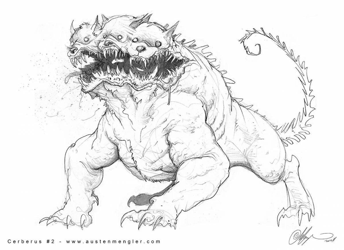 Henderson monster coloring page