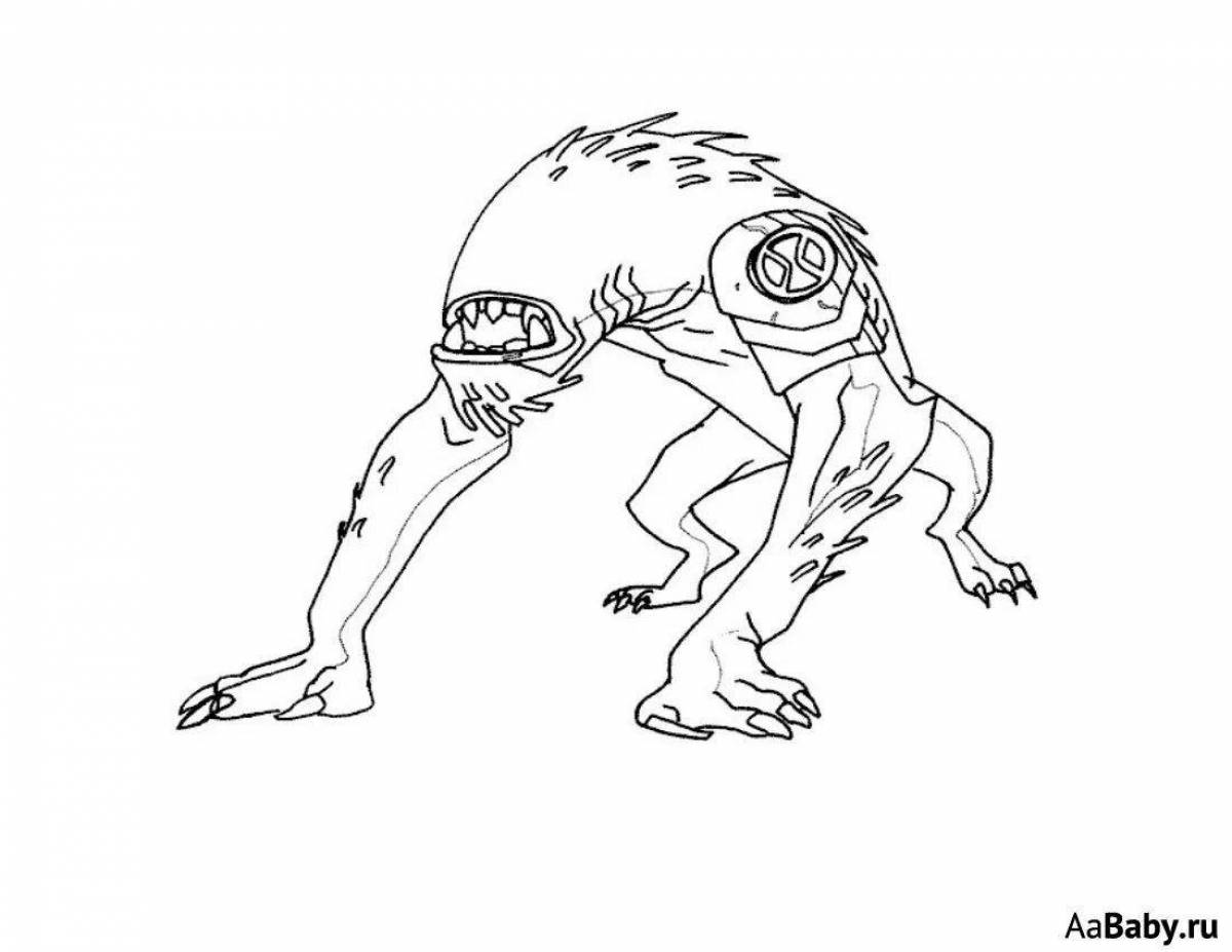 Henderson glowing monsters coloring page
