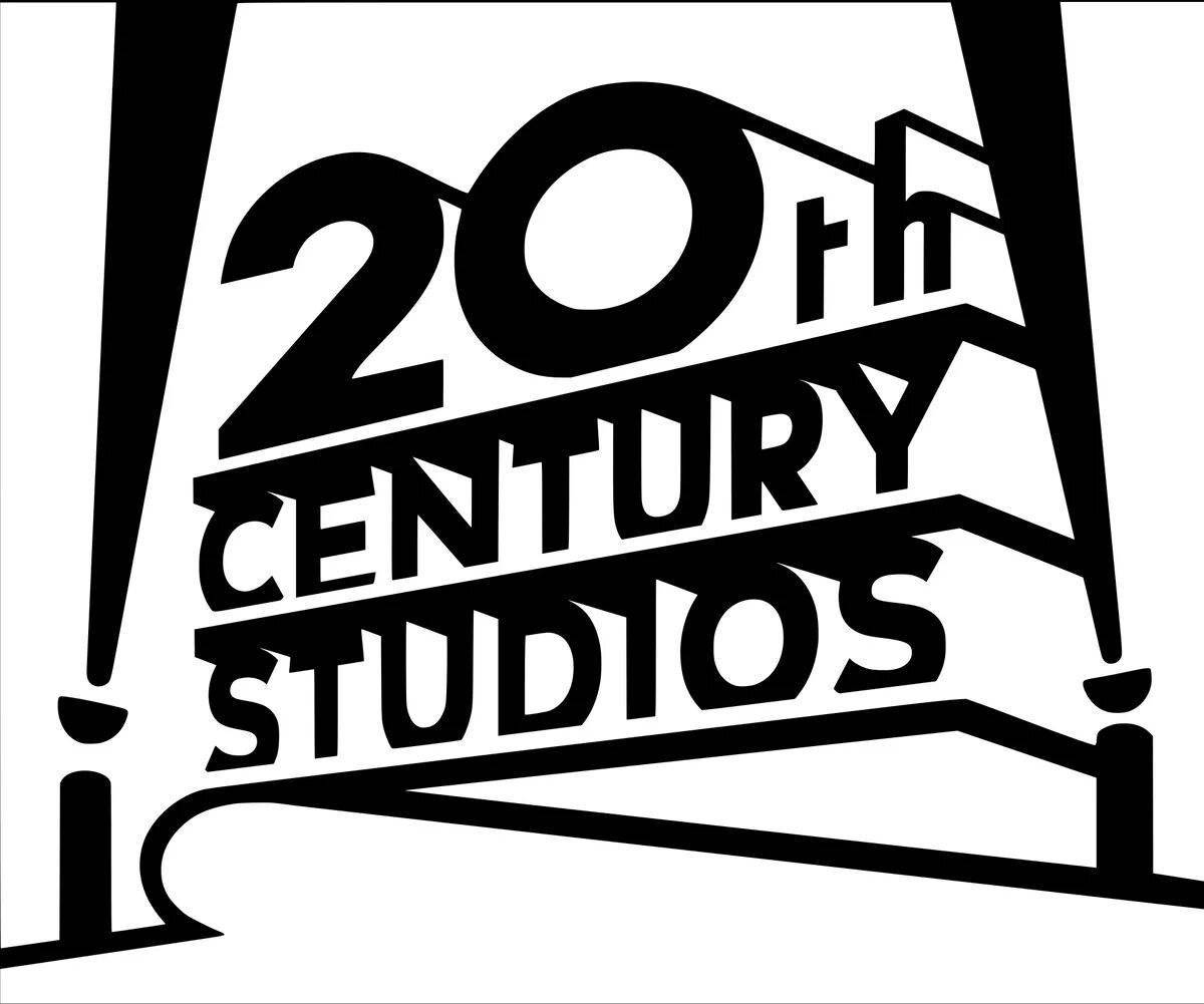 Яркая раскраска 20th century fox