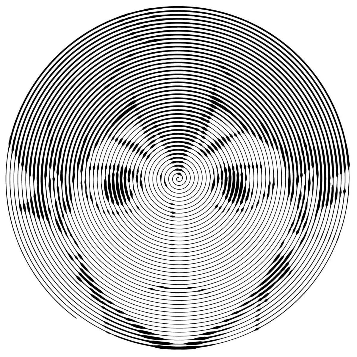 Betty's elegant spiral coloring