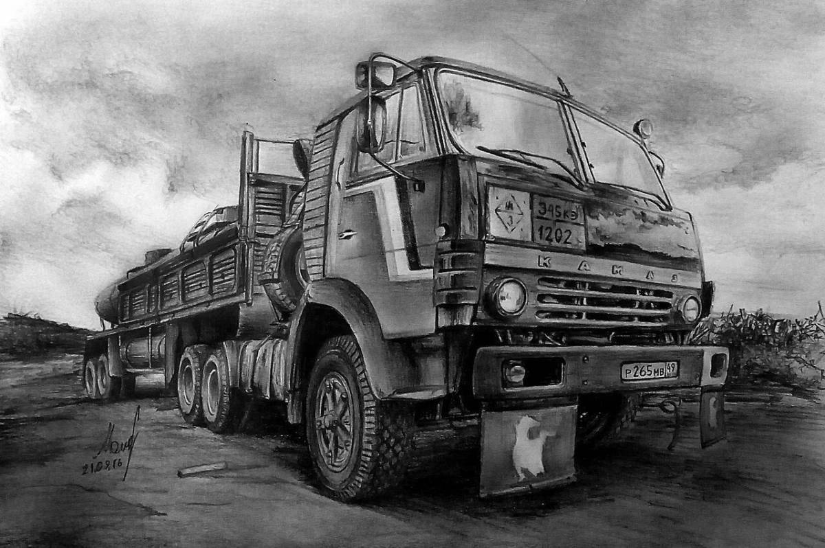 Glorious KAMAZ from truckers