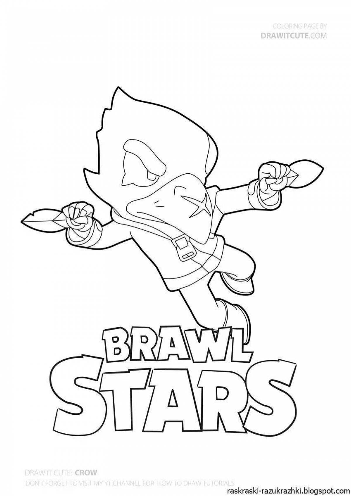 Magic coloring brawl stars raven